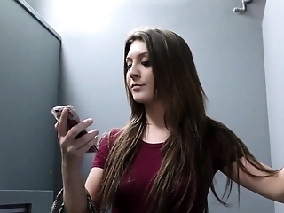 Buxom Vulgar Teenager Sucks